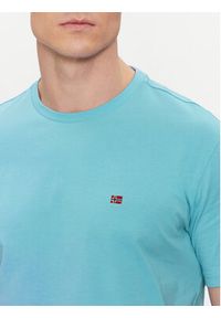 Napapijri T-Shirt Salis NP0A4H8D Niebieski Regular Fit. Kolor: niebieski. Materiał: bawełna #2