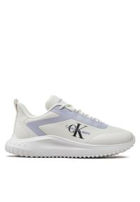 Calvin Klein Jeans Sneakersy Eva Runner Low Lace Mix Ml Wn YW0YW01442 Biały. Kolor: biały #1
