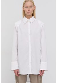 Birgitte Herskind Koszula bawełniana Mr Shirt damska kolor biały relaxed z kołnierzykiem klasycznym. Typ kołnierza: kołnierzyk klasyczny. Kolor: biały. Materiał: bawełna. Styl: klasyczny