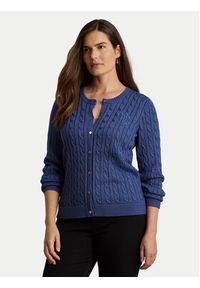 Lauren Ralph Lauren - LAUREN RALPH LAUREN Kardigan 200P14040502 Fioletowy Regular Fit. Kolor: fioletowy. Materiał: bawełna #7