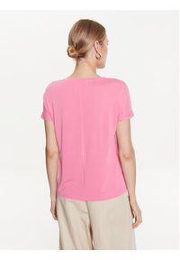 Moss Copenhagen T-Shirt 17627 Różowy Basic Fit. Kolor: różowy #3
