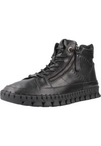 Carmela - Buty CARMELA 162708C Czarny. Kolor: czarny. Materiał: skóra, tkanina. Styl: sportowy #1