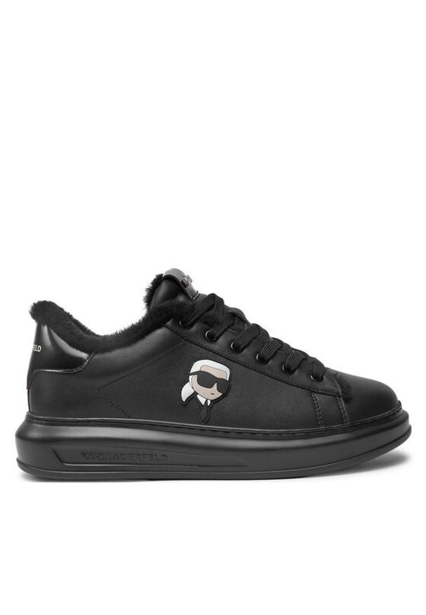 Karl Lagerfeld - KARL LAGERFELD Sneakersy KL52531L Czarny. Kolor: czarny. Materiał: skóra