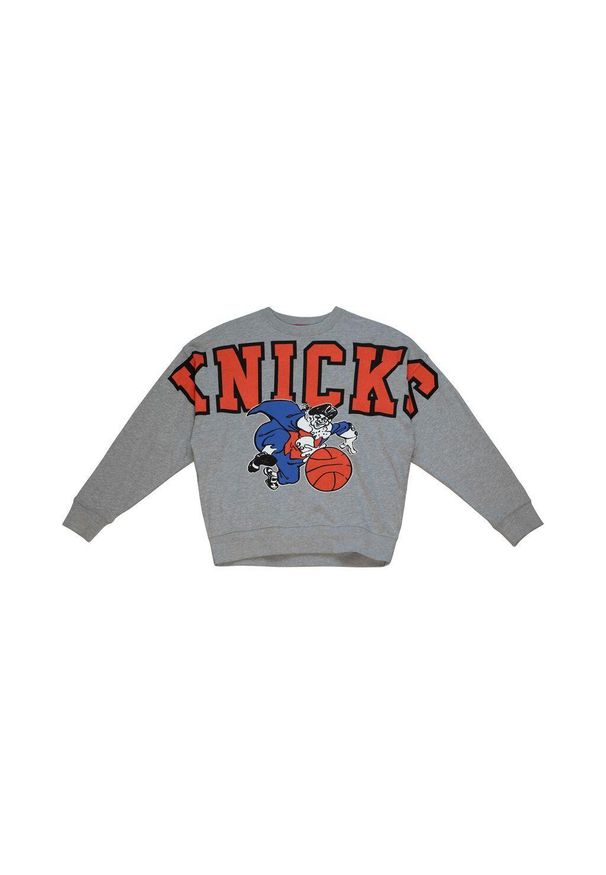 Mitchell & Ness - Damski polar z logo New York Knicks. Kolor: szary. Materiał: polar