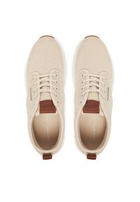 TOMMY HILFIGER - Tommy Hilfiger Sneakersy Newport 3D Premium FM0FM05527 Beżowy. Kolor: beżowy. Materiał: materiał #6