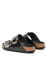Birkenstock Klapki Arizona Big Buckle 1021476 Czarny. Kolor: czarny. Materiał: lakier, skóra #3