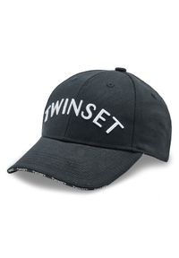 TwinSet - TWINSET Czapka z daszkiem 231TO5032 Czarny. Kolor: czarny. Materiał: materiał, bawełna