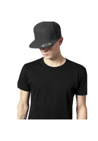 FLEXFIT - Wełniana Czapka Z Daszkiem Melton. Kolor: szary. Materiał: wełna