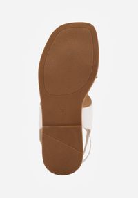 Born2be - Białe Sandały Japonki z Paskiem na Palec i Paskiem Wokół Kostki Vivanya. Okazja: na co dzień. Zapięcie: pasek. Kolor: biały. Sezon: lato. Styl: casual, elegancki #4