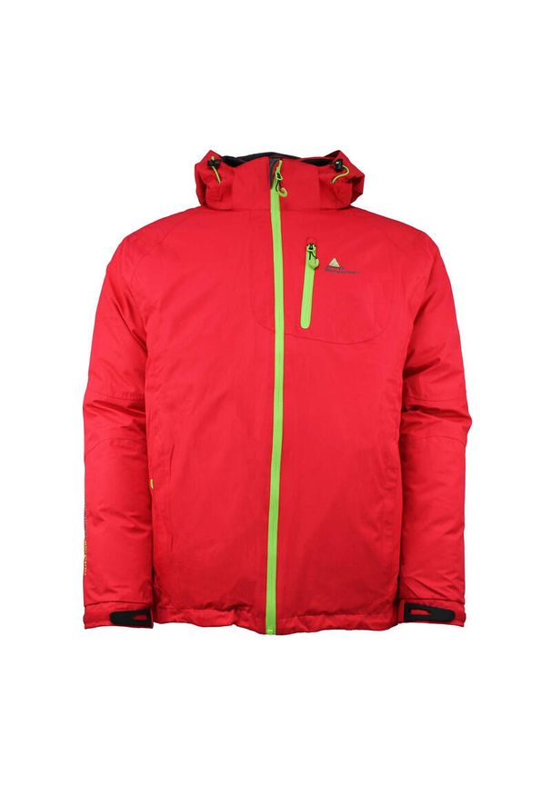 PEAK MOUNTAIN - Kurtka narciarska 3 w 1 Peak Mountain Cixi. Kolor: czerwony. Sezon: zima. Sport: narciarstwo