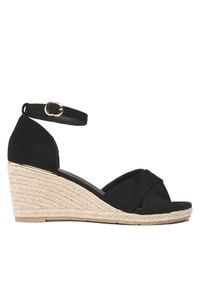 Jenny - JENNY Espadryle WSS20802-01 Czarny. Kolor: czarny. Materiał: materiał