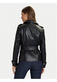 Morgan Kurtka z imitacji skóry 252-GPIL Czarny Regular Fit. Kolor: czarny. Materiał: skóra #4