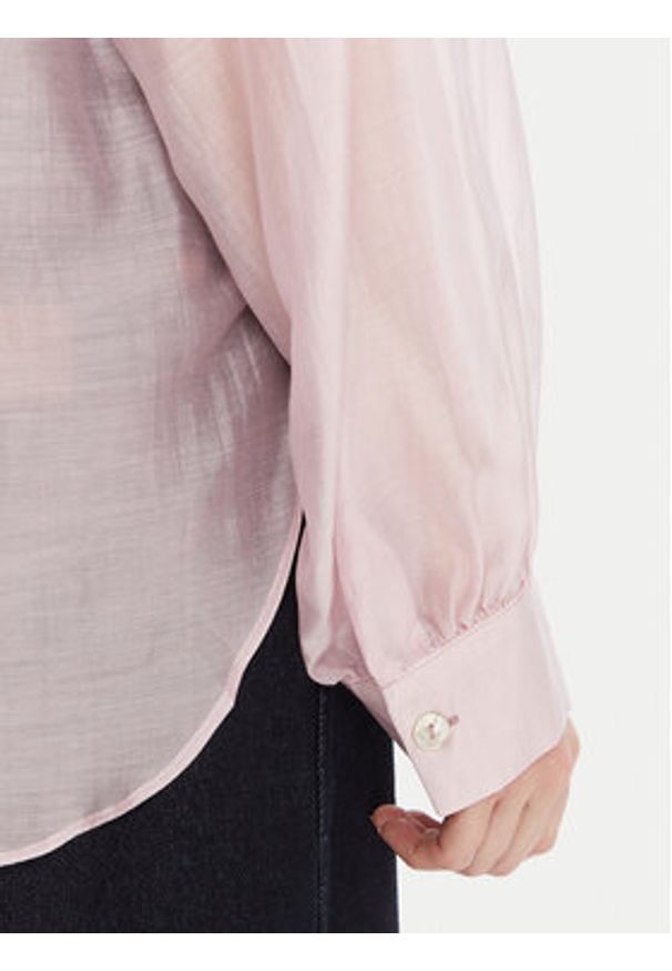 Rinascimento Koszula CFC0123656003 Różowy Relaxed Fit. Kolor: różowy. Materiał: syntetyk