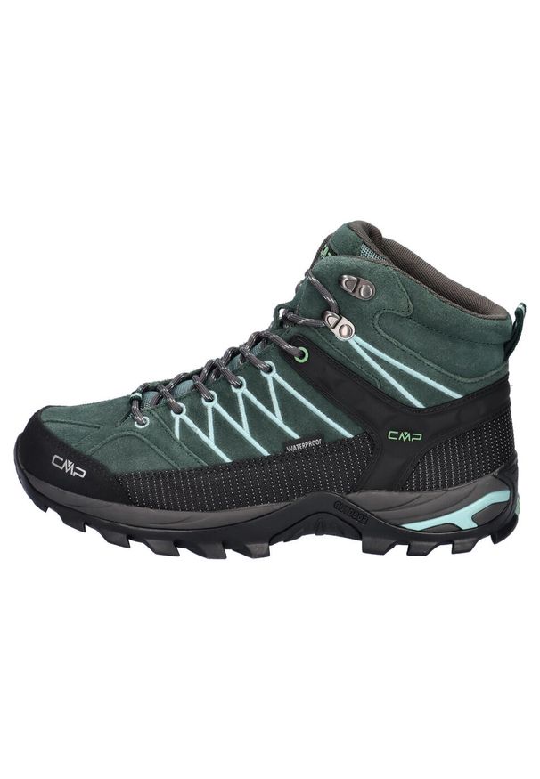 Buty trekkingowe damskie CMP Rigel Mid. Kolor: wielokolorowy, czarny, zielony. Styl: sportowy