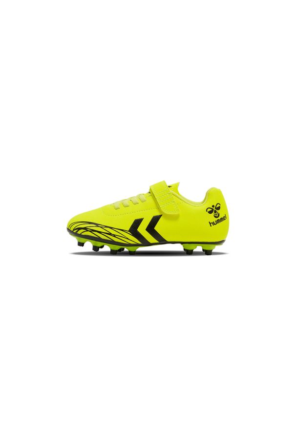 Dziecięce buty piłkarskie Hummel Top Star FG. Kolor: żółty. Materiał: syntetyk, skóra. Szerokość cholewki: normalna. Sport: piłka nożna