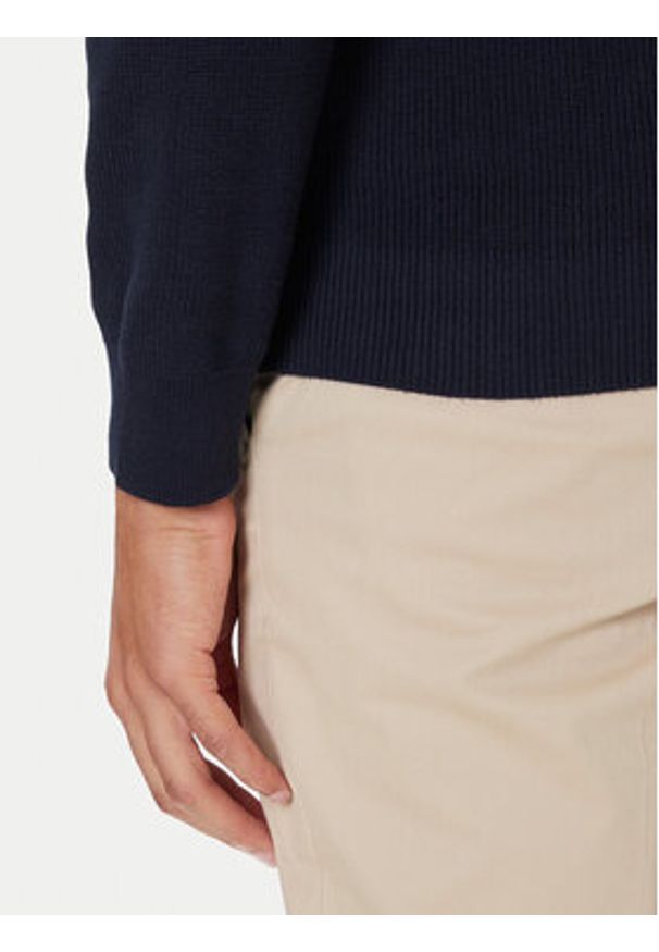 BOSS Sweter C-Illian 50543136 Granatowy Regular Fit. Kolor: niebieski. Materiał: bawełna