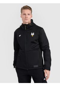 4f - 4F Kurtka softshell wiatroodporna membrana 5000 uniseks 4F x Drift Masters - czarna XXL. Typ kołnierza: kaptur. Kolor: czarny. Materiał: softshell. Technologia: Windstopper. Sport: bieganie