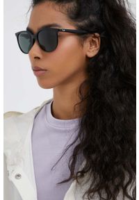 Ray-Ban okulary przeciwsłoneczne damskie kolor czarny. Kształt: okrągłe. Kolor: czarny #1