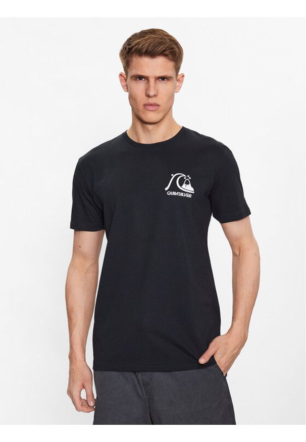 Quiksilver T-Shirt The Original EQYZT07239 Czarny Regular Fit. Kolor: czarny. Materiał: bawełna