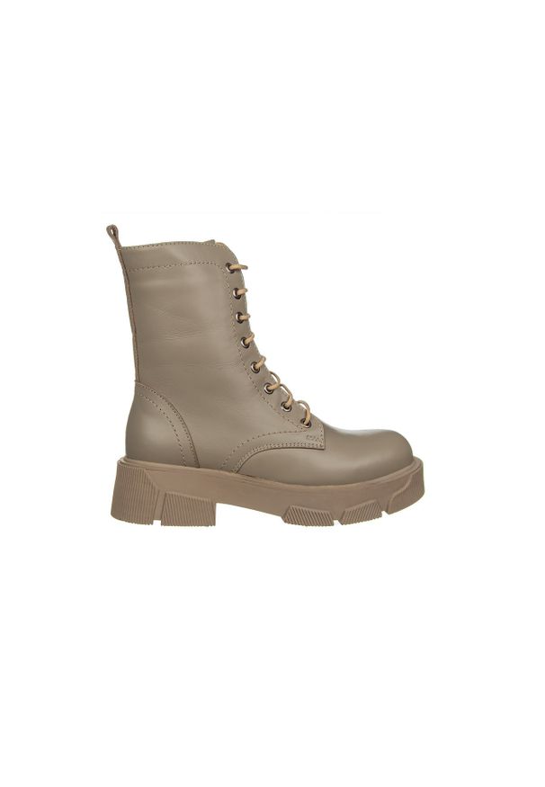 Trzewiki Bayla-161 188 1301 25 Taupe 161631, Beżowy, Skóra naturalna - 39. Okazja: na co dzień. Kolor: beżowy. Szerokość cholewki: normalna. Wysokość cholewki: za kostkę. Materiał: skóra. Sezon: zima, jesień. Obcas: na obcasie. Styl: klasyczny, casual, elegancki. Wysokość obcasa: średni