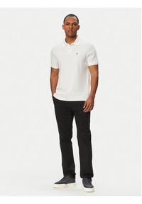 Calvin Klein Polo LV040EM269 Biały Regular Fit. Typ kołnierza: polo. Kolor: biały. Materiał: bawełna #4