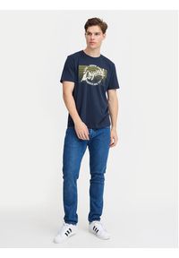 Blend T-Shirt 20717959 Granatowy Regular Fit. Kolor: niebieski. Materiał: bawełna #4