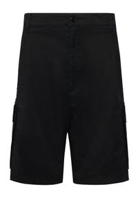 Hugo - HUGO Szorty materiałowe Craysen 50556891 Czarny Straight Fit. Kolor: czarny. Materiał: bawełna #1