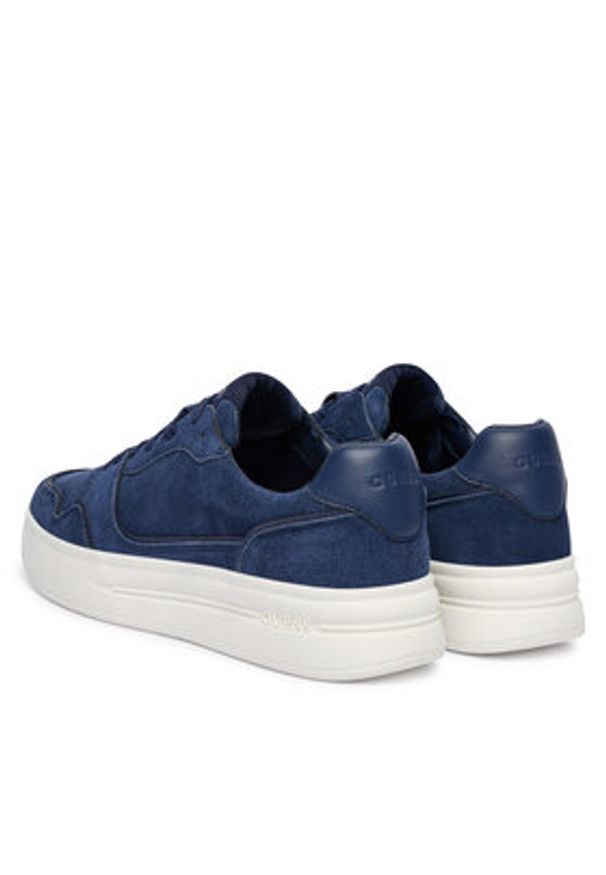 Guess Sneakersy FMFWIN SUE12 Granatowy. Kolor: niebieski. Materiał: skóra, zamsz