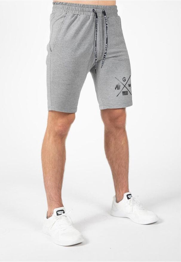 GORILLA WEAR - Cisco Szorty - Szary/Czarny. Kolor: wielokolorowy, czarny, szary. Sport: fitness