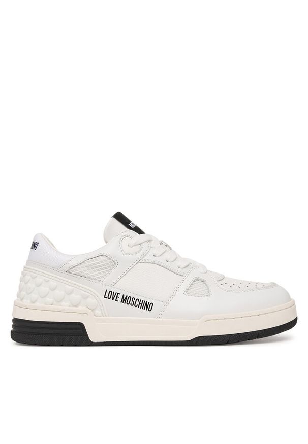 Love Moschino - Sneakersy LOVE MOSCHINO. Kolor: biały