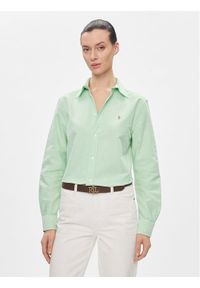 Polo Ralph Lauren Koszula Ls Rx Anw St 211932521003 Zielony Relaxed Fit. Typ kołnierza: polo. Kolor: zielony. Materiał: bawełna