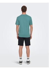 Only & Sons T-Shirt 22026084 Niebieski Regular Fit. Kolor: niebieski. Materiał: bawełna #5