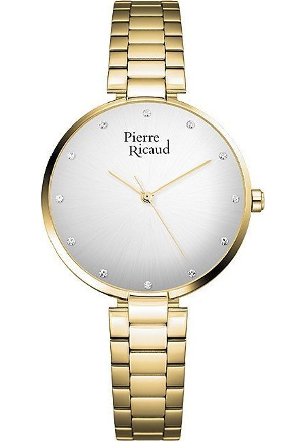 Zegarek Pierre Ricaud Zegarek damski Pierre Ricaud P22057.1143Q CYRKONIE złoty. Kolor: złoty