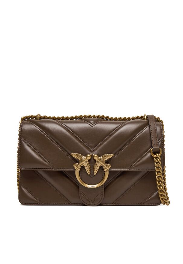 Pinko - PINKO Torebka 104549 A2OS Brązowy. Kolor: brązowy. Materiał: skórzane