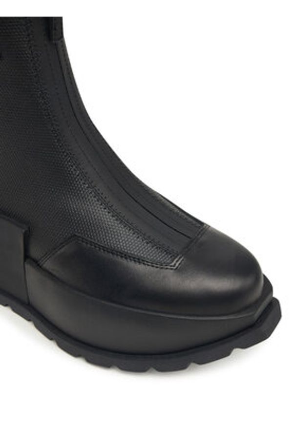 United Nude Botki Roko Bootie II 1077784954 Czarny. Kolor: czarny. Materiał: materiał