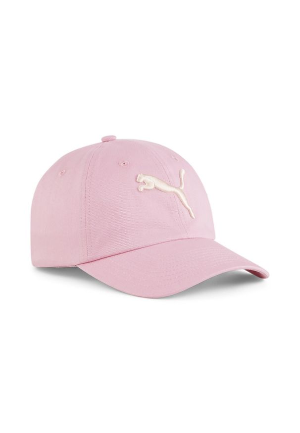 Dziecięca czapka z daszkiem z logo Puma Essentials. Kolor: różowy. Wzór: haft. Styl: sportowy, młodzieżowy