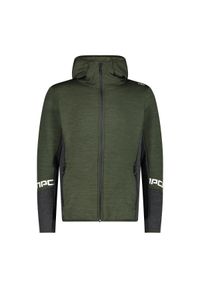 Polar z kapturem CMP. Typ kołnierza: kaptur. Kolor: zielony. Materiał: polar