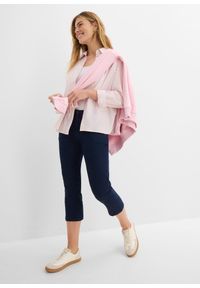 bonprix - Dżinsy Straight, mid waist, z wygodnym paskiem. Stan: podwyższony. Kolor: niebieski #2