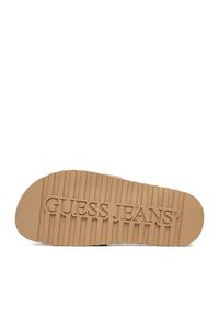 Guess Jeans Klapki EO-GJ2123 Beżowy ciemny. Kolor: beżowy. Materiał: materiał #4