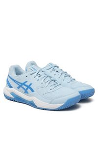 Asics Buty do tenisa Gel-Dedicate 8 1042A237 Błękitny. Kolor: niebieski. Materiał: skóra. Sport: tenis #4