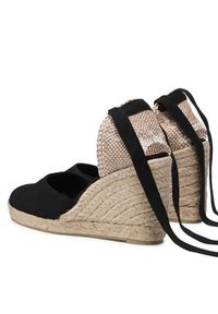 Castañer Espadryle Carina/8/001 020962-100 Czarny. Kolor: czarny. Materiał: materiał #8