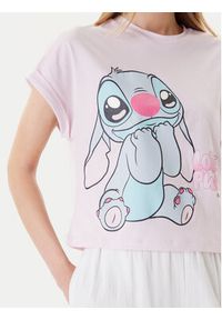 United Colors of Benetton - United Colors Of Benetton Koszulka piżamowa 30963M07C Różowy Boxy Fit. Kolor: różowy. Materiał: bawełna #2