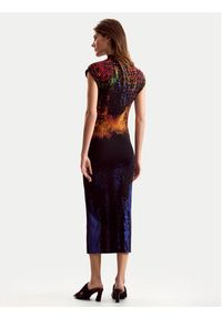 Desigual Sukienka koktajlowa Psicho Animal 26SWVK41 Kolorowy Slim Fit. Materiał: wiskoza. Wzór: kolorowy. Styl: wizytowy #4