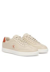 Calvin Klein Sneakersy Low Prof Cupsole Emb Lth HM0HM02124 Beżowy. Kolor: beżowy. Materiał: skóra #6