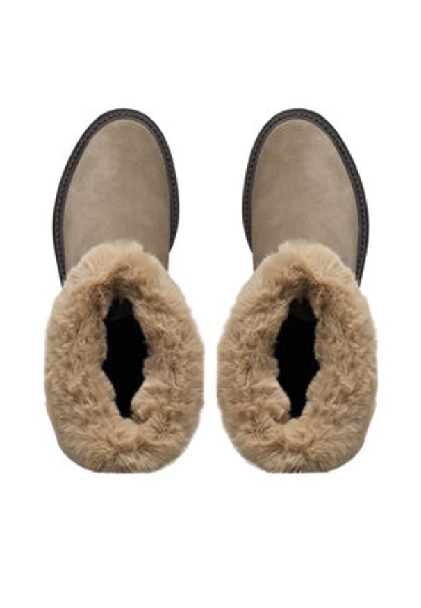 Geox Botki D Iridea D04HRM 022BH C6029 Beżowy. Kolor: beżowy. Materiał: materiał