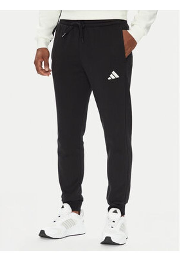 Adidas - adidas Dres Fleece Colorblock KB5264 Czarny Regular Fit. Kolor: czarny. Materiał: bawełna