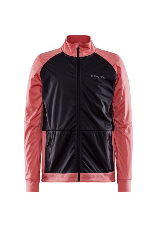 Kurtka przeciwwiatrowa dla dzieci Craft Core Warm. Kolor: pomarańczowy, różowy, wielokolorowy. Materiał: softshell. Styl: sportowy, młodzieżowy
