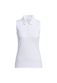 Adidas - Koszulka Women's Ultimate365 Solid Sleeveless Polo. Okazja: na co dzień. Typ kołnierza: polo. Kolor: biały. Materiał: materiał. Styl: casual