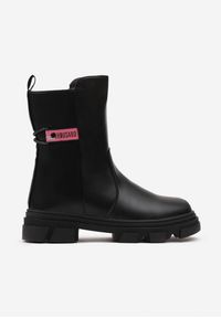 Born2be - Czarne Botki Sztyblety z Protektorem Cercella. Kolor: czarny. Sezon: zima