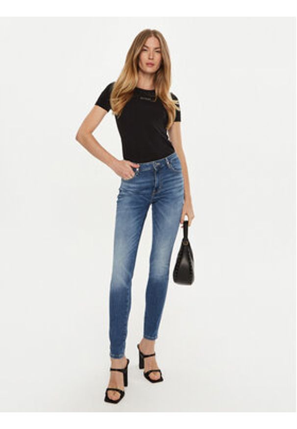 Guess Jeansy W4BAJ3 D592C Niebieski Skinny Fit. Kolor: niebieski